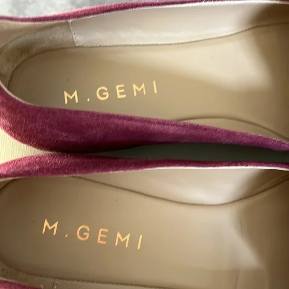 M.Gemi The Stellato Sacchetto -Suede Leather Flats in Chianti - Size 7.5 US - Picture 5 of 11